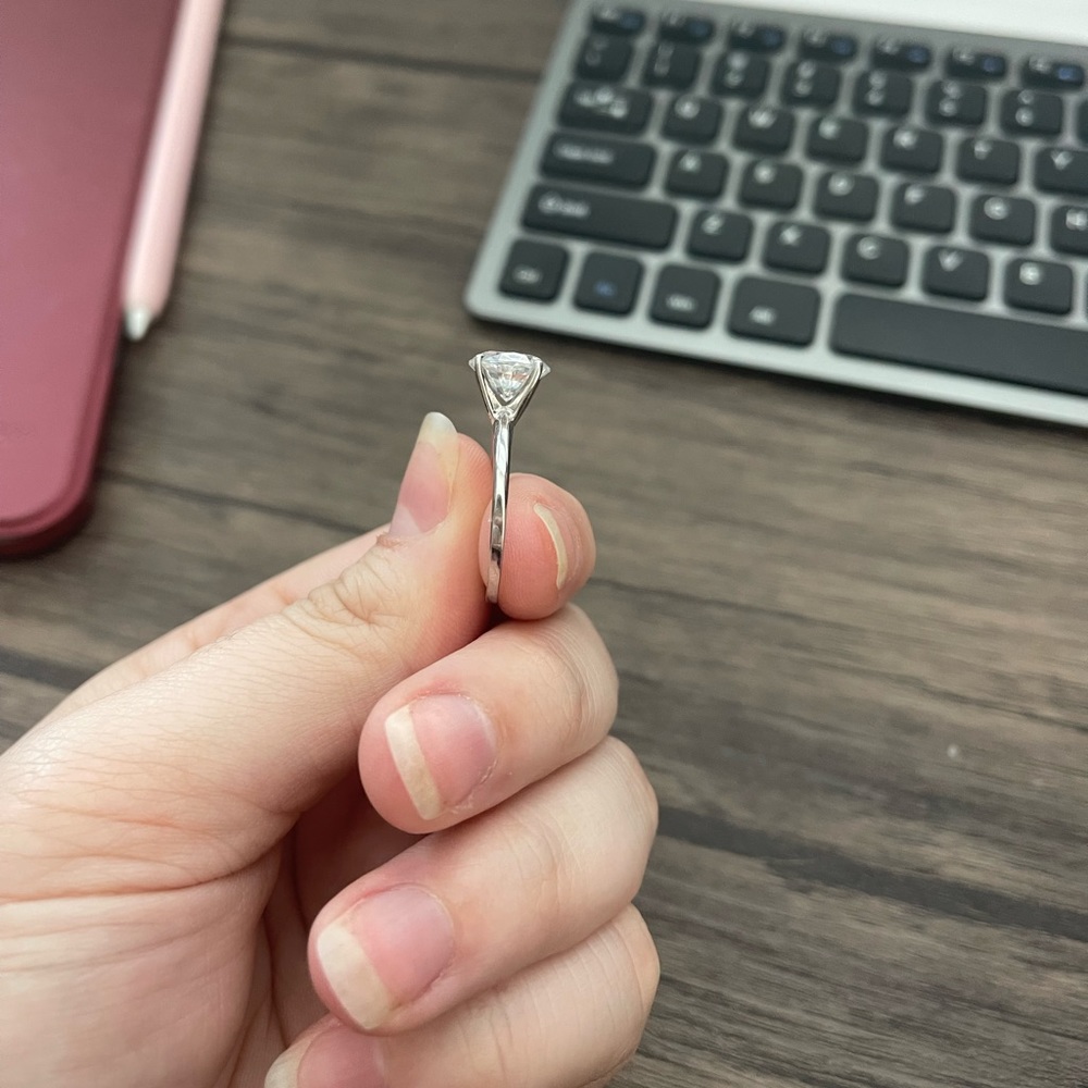 3 CT Moissanite Ring, size 10 - Picture 3 of 5